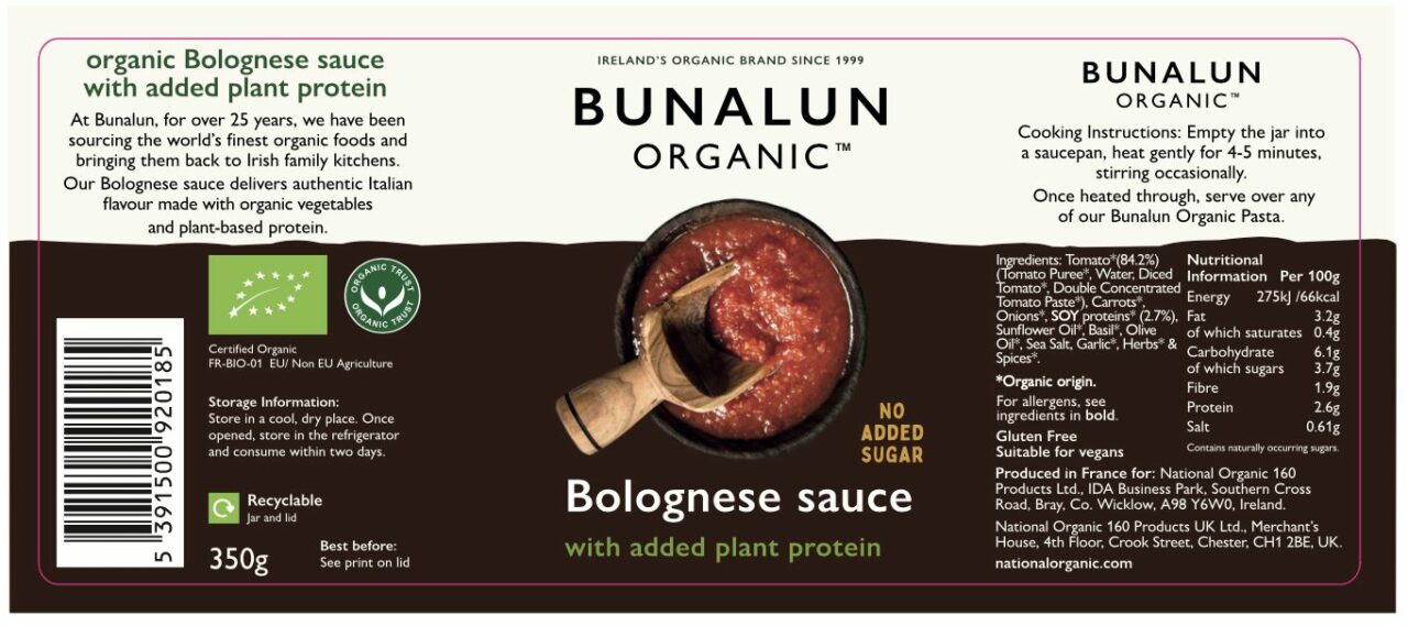 Sauce tomate bio exportée par JM Denan